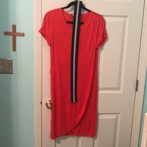 BCBG MAXAZRIA faux-wrap dress